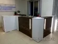 Дар Мебель | стойка ресепшн Onix Mali, офисный интерьер, живое фото