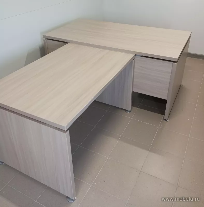 Дар Мебель | стойка ресепшн Гранд Ясень, офисный интерьер, живое фото