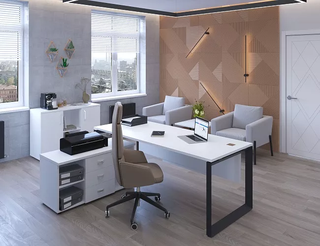 фото кабинет Оникс Белый №3