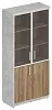 Офисный шкаф широкий комбинированный, левый