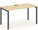 Стол письменный на металлокаркасе на П-образных опорах 40х40