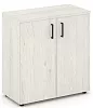 Офисный шкаф низкий широкий (2 низких фасада, задняя стенка ЛДСП)