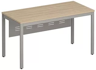 Стол письменный на металлокаркасе с металлическим экраном