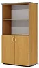 Офисный шкаф комбинированный, средний