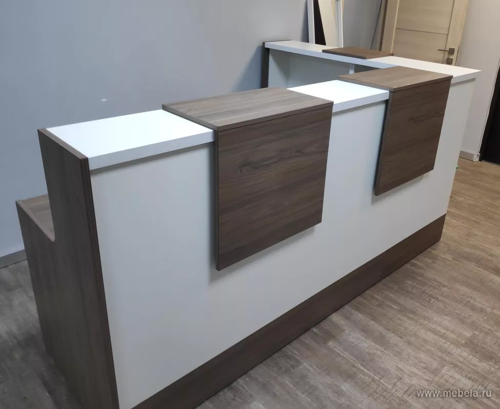 Дар Мебель | стойка ресепшн Style, офисный интерьер, живое фото