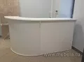Дар Мебель | Стойка ресепшен для офиса Riva White, офисный интерьер, живое фото