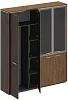 Офисный шкаф комбинированный (для одежды + со стеклом)