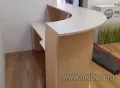 Дар Мебель | стойка ресепшн Riva Maple, офисный интерьер, живое фото