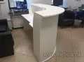 Дар Мебель | Стойка ресепшен для офиса Riva White, офисный интерьер, живое фото