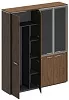 Офисный шкаф комбинированный (для одежды + со стеклом)