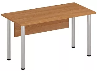 Стол письменный на хромированных опорах с экраном ДСП