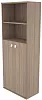 Офисный шкаф высокий для документов полузакрытый