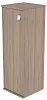 Офисный шкаф узкий средний закрытый