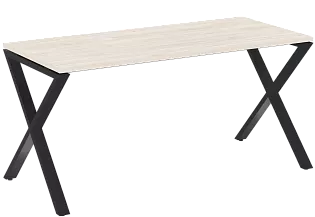 Стол рабочий на металлокаркасе (x-образные опоры)