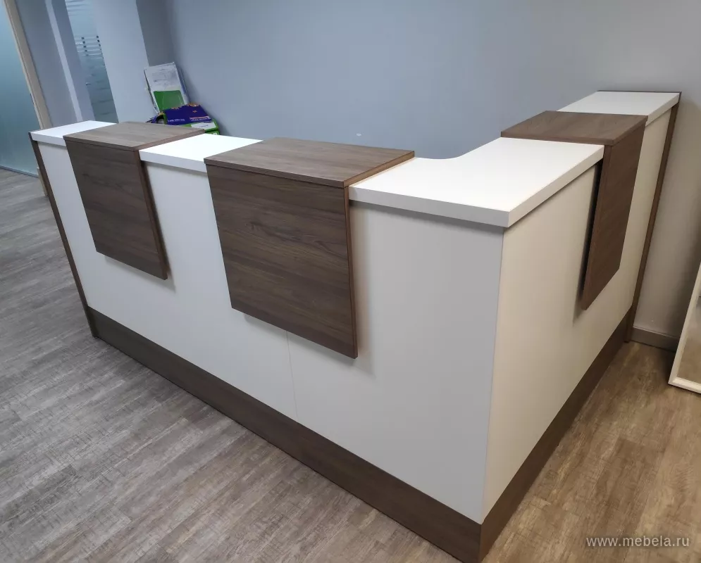 Дар Мебель | стойка ресепшн Style, офисный интерьер, живое фото