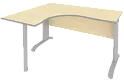 Стол эргономичный на металлокаркасе (левый)