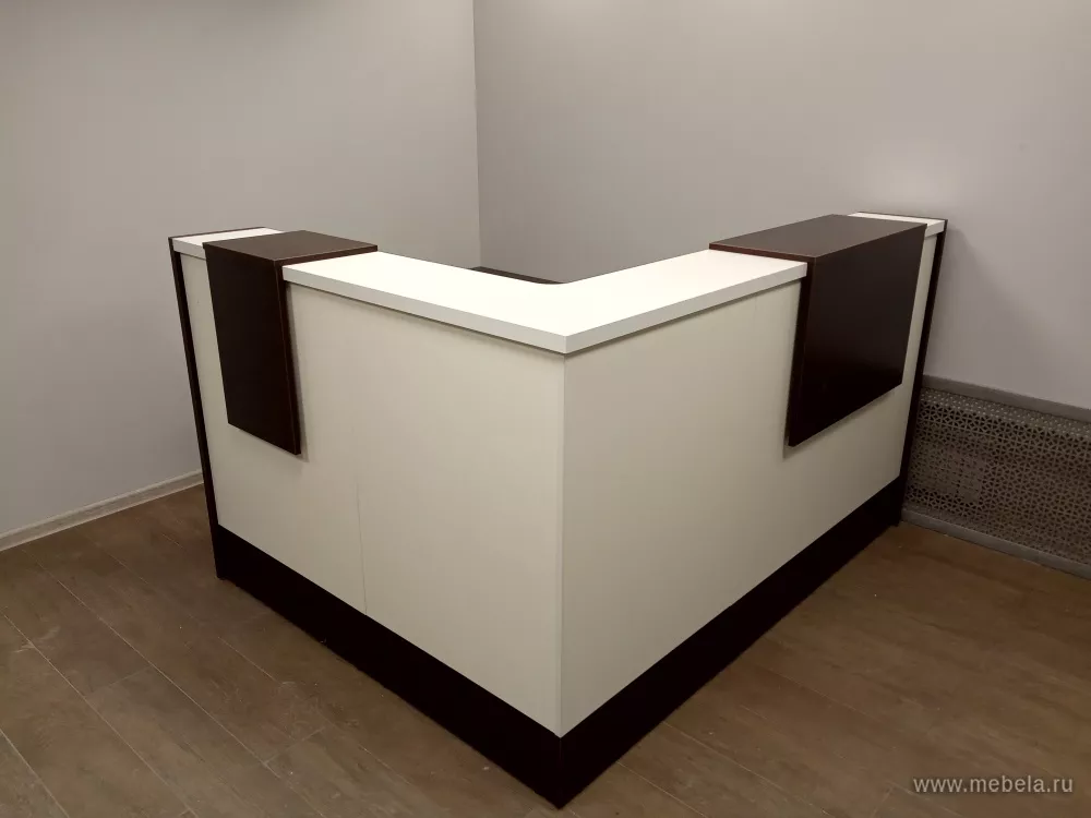 Дар Мебель | стойка ресепшн Style Wenge, офисный интерьер, живое фото