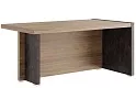 Стол для руководителя письменный с асимметричными опорами (правый)