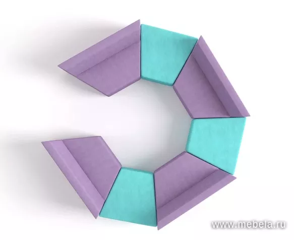 Офисный диван Оригами