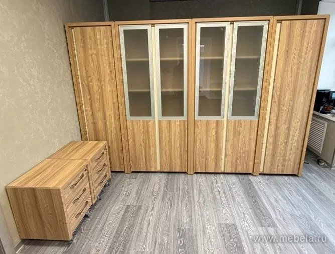 Дар Мебель | кабинет руководителя Корнер, офисный интерьер, живое фото