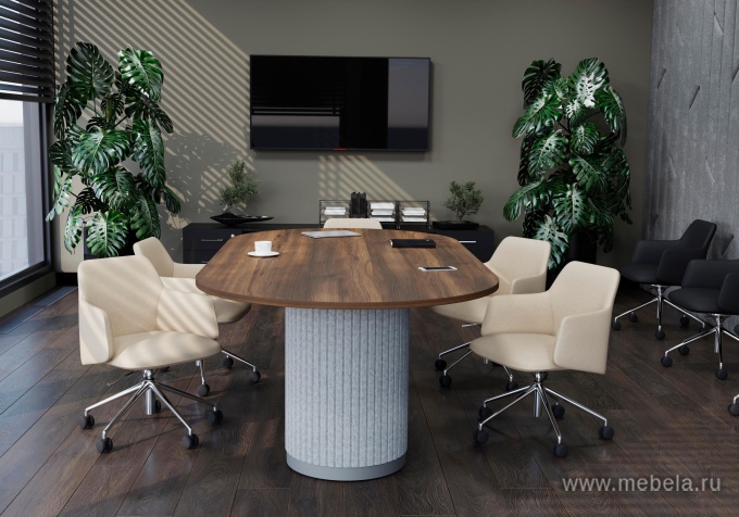 Стол переговорный овальный