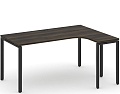 Стол письменный эргономичный Concept на П-образном металлокаркасе (правый)