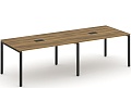 Стол для переговоров на металлокаркасе (2 столешницы)