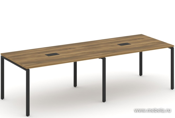 Стол для переговоров на металлокаркасе (2 столешницы)