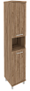 Офисный шкаф высокий узкий (левый)