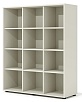 Стеллаж с раздвижными дверками (каркас беж)