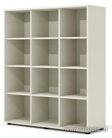 Стеллаж с раздвижными дверками (каркас беж)
