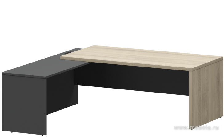 Стол руководителя с приставкой (левый)