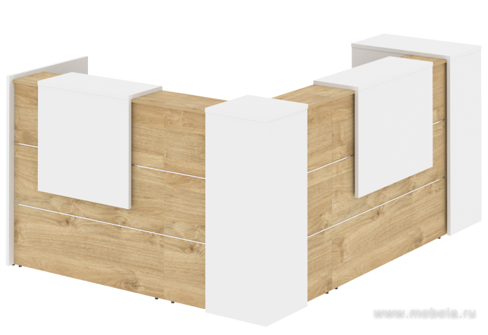 Ресепшен угловой г-образный с внешним углом 6