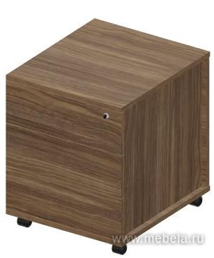 Тумба мобильная (3 ящика, стандартные колёсные опоры, без ручек)