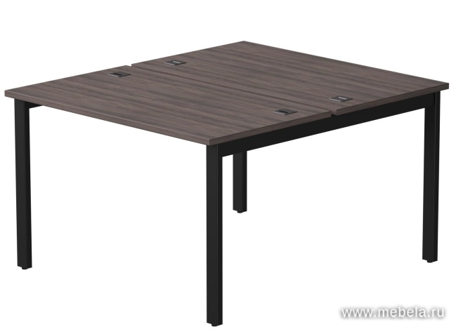 Бенч-система на 2 места на металлокаркасе, опоры 90гр							