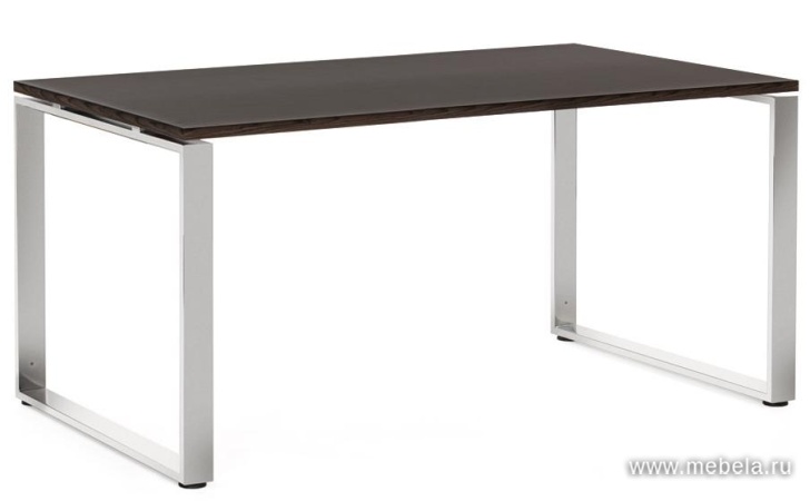 Стол руководителя (хромированные опоры)