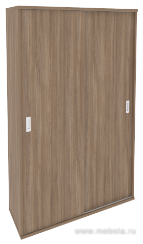 Офисный шкаф-купе комбинированный (полки + гардероб)