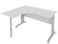 Стол эргономичный на металлокаркасе (левый)