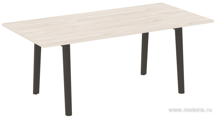 Стол переговорный, опоры - массив дерева