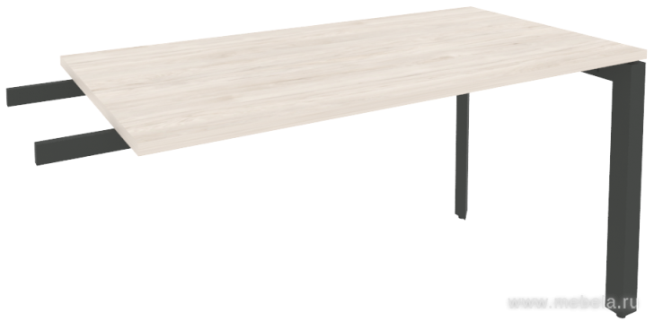 Брифинг-приставка к столу на П-образном металлокаркасе