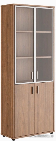 Офисный шкаф для бумаг со стеклом с алюминиевой рамой