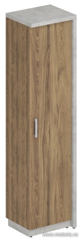 Офисный шкаф узкий закрытый, правый