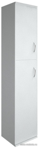 Офисный шкаф высокий узкий закрытый 2 секции, Л/Пр.