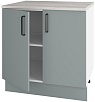 Шкаф кухонный напольный 80 см, со столешницей и дверьми
