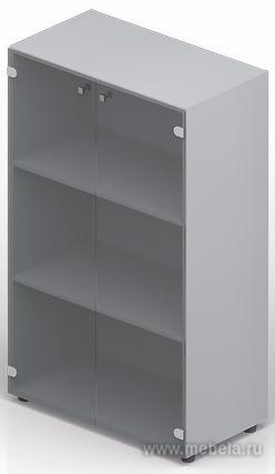 Офисный шкаф для документов (тонированное стекло)