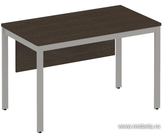 Стол письменный на металлокаркасе с экраном ДСП