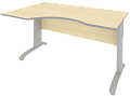 Стол эргономичный на металлокаркасе (левый)