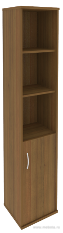 Офисный шкаф узкий полуоткрытый, Л/Пр.