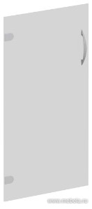 Дверь стеклянная низкая прозрачная