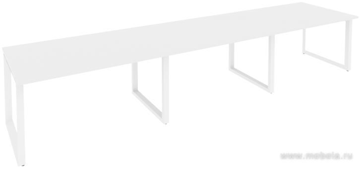 Стол для переговоров на О-образном металлокаркасе